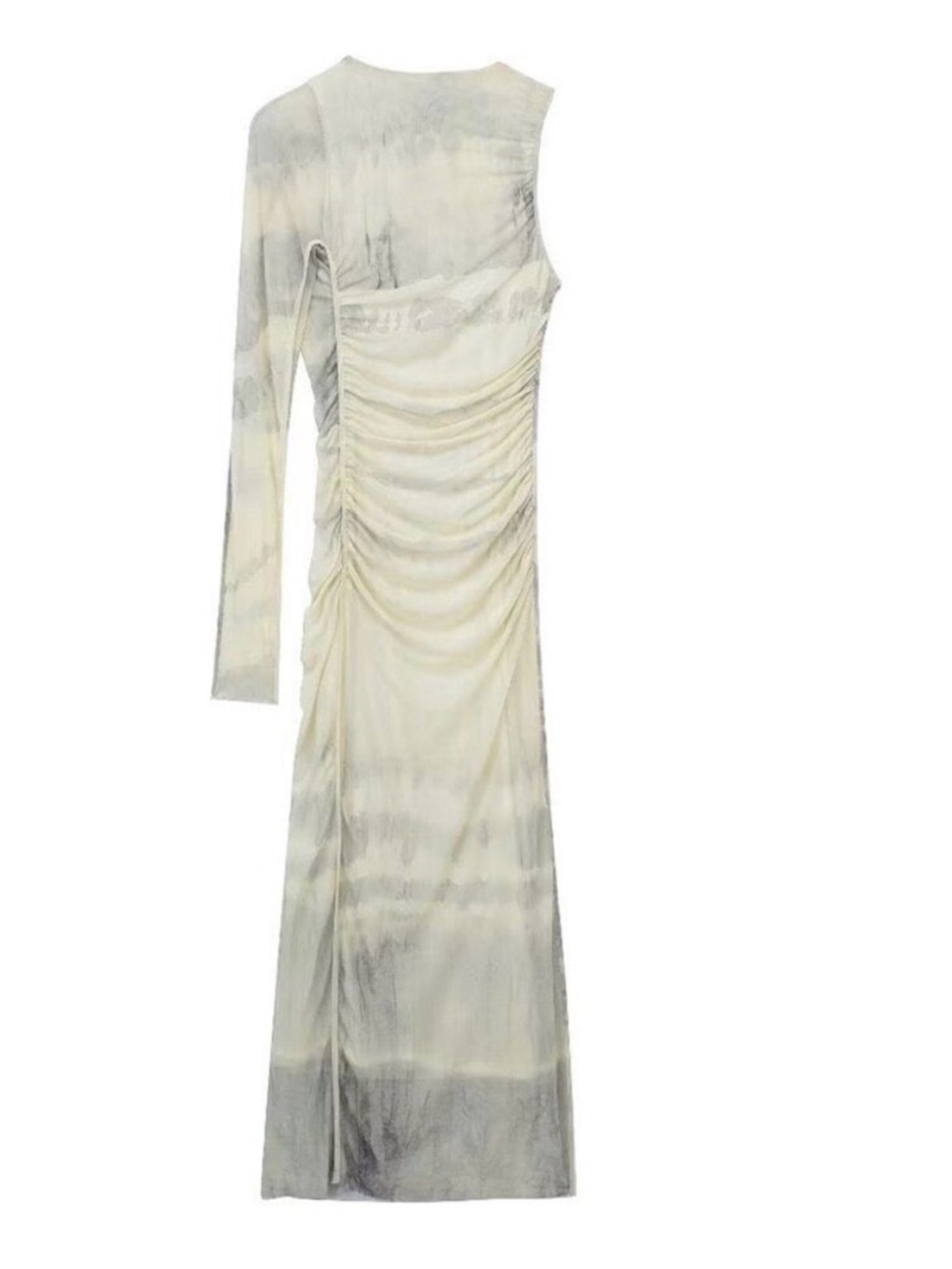 Zara Sheer Asymmetrical Dress